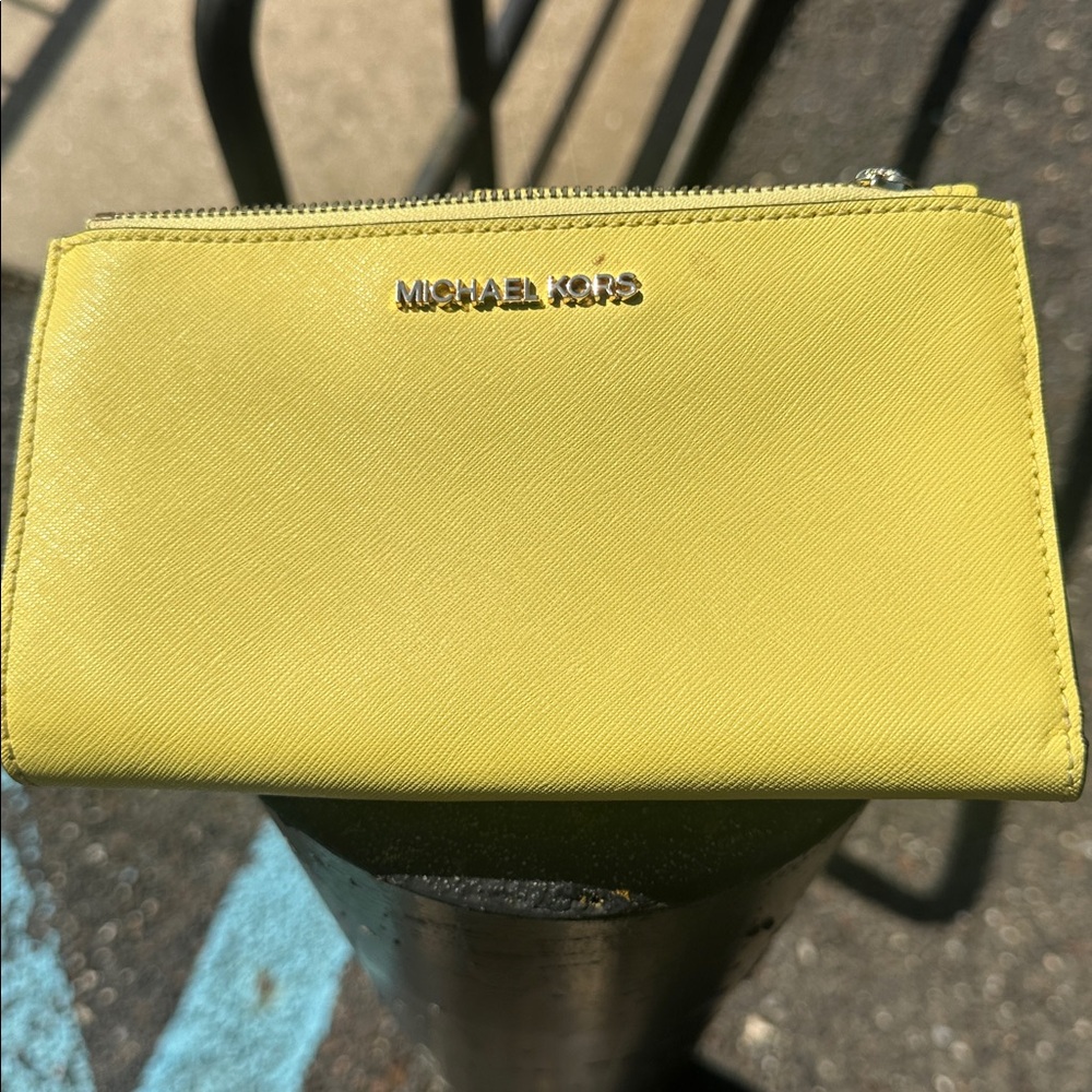Michael Kors Bright Yellow Wristlet Wallet